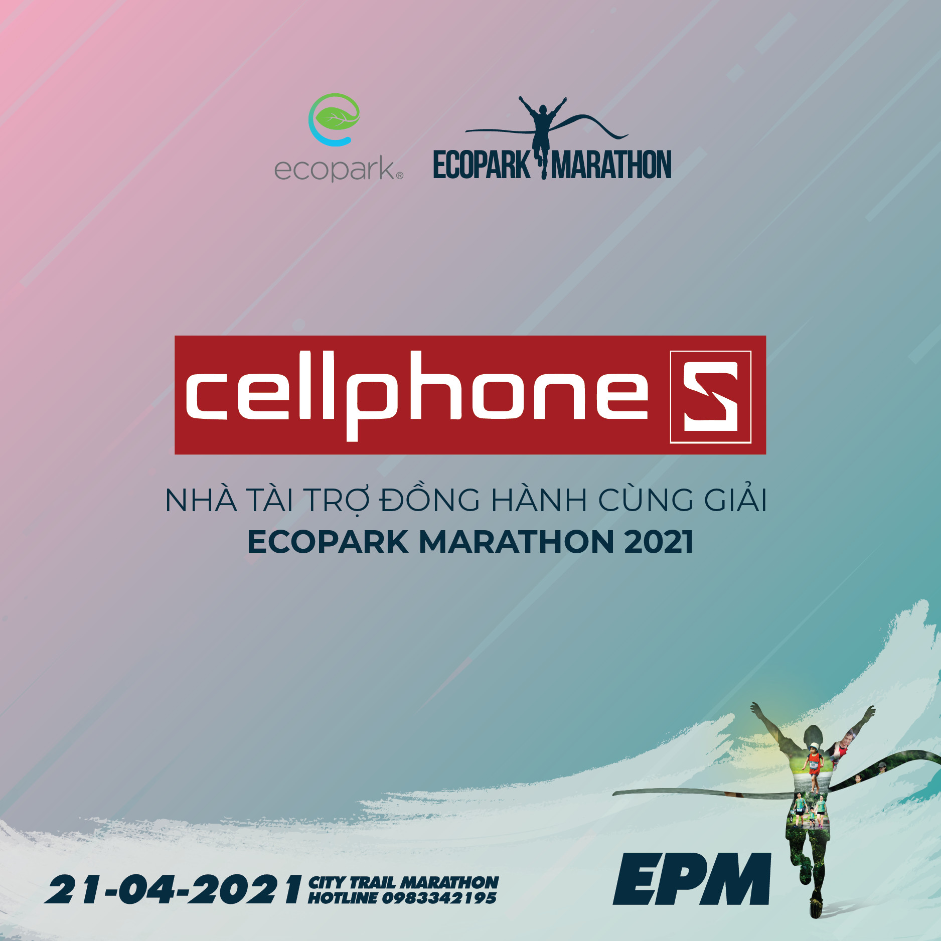 Thumbnail CELLPHONES NHÀ TÀI TRỢ ĐỒNG HÀNH CÙNG GIẢI CHẠY ECOPARK MARATHON 2021