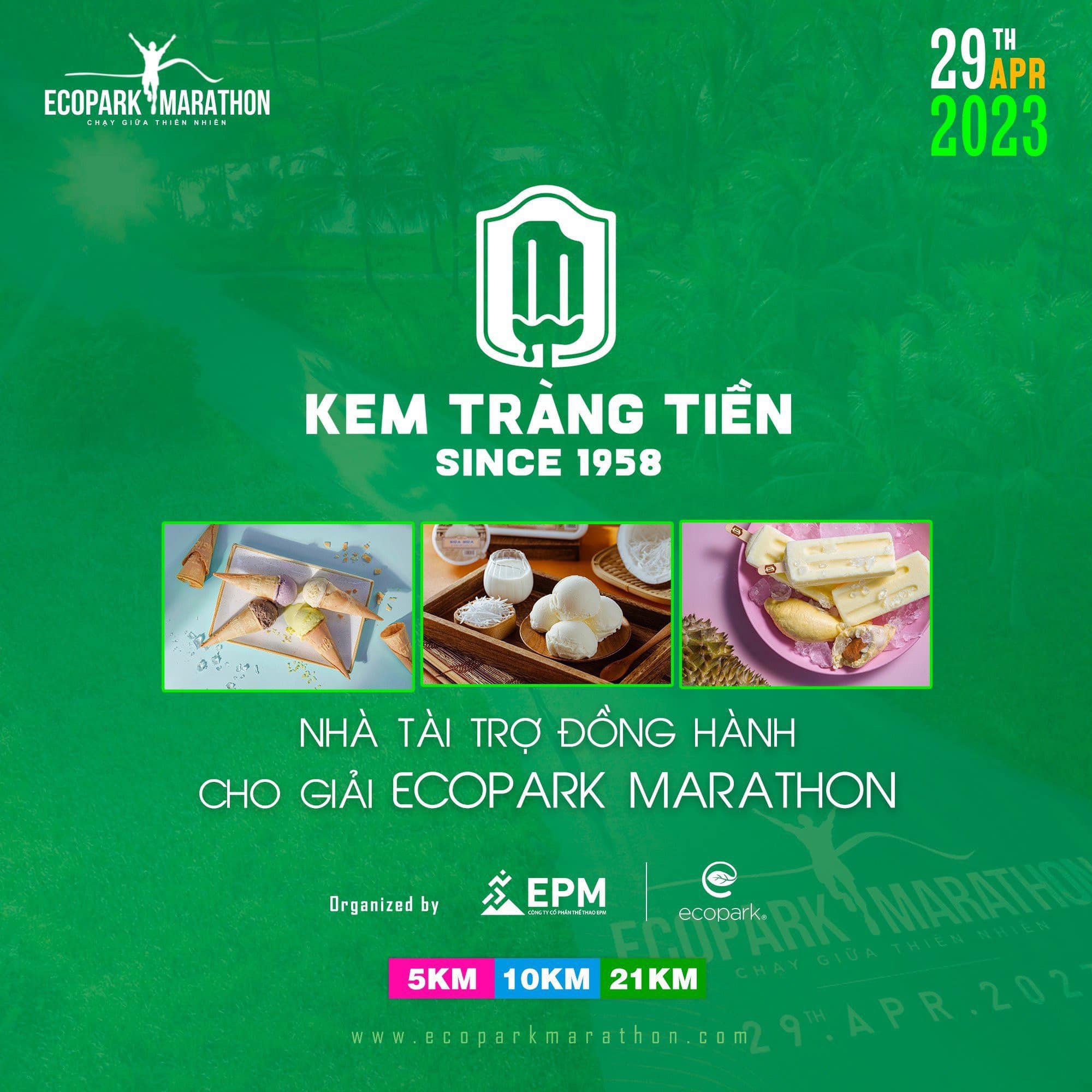 Thumbnail KEM TRÀNG TIỀN: NHÀ TÀI TRỢ ĐỒNG HÀNH CÙNG GIẢI ECOPARK MARATHON