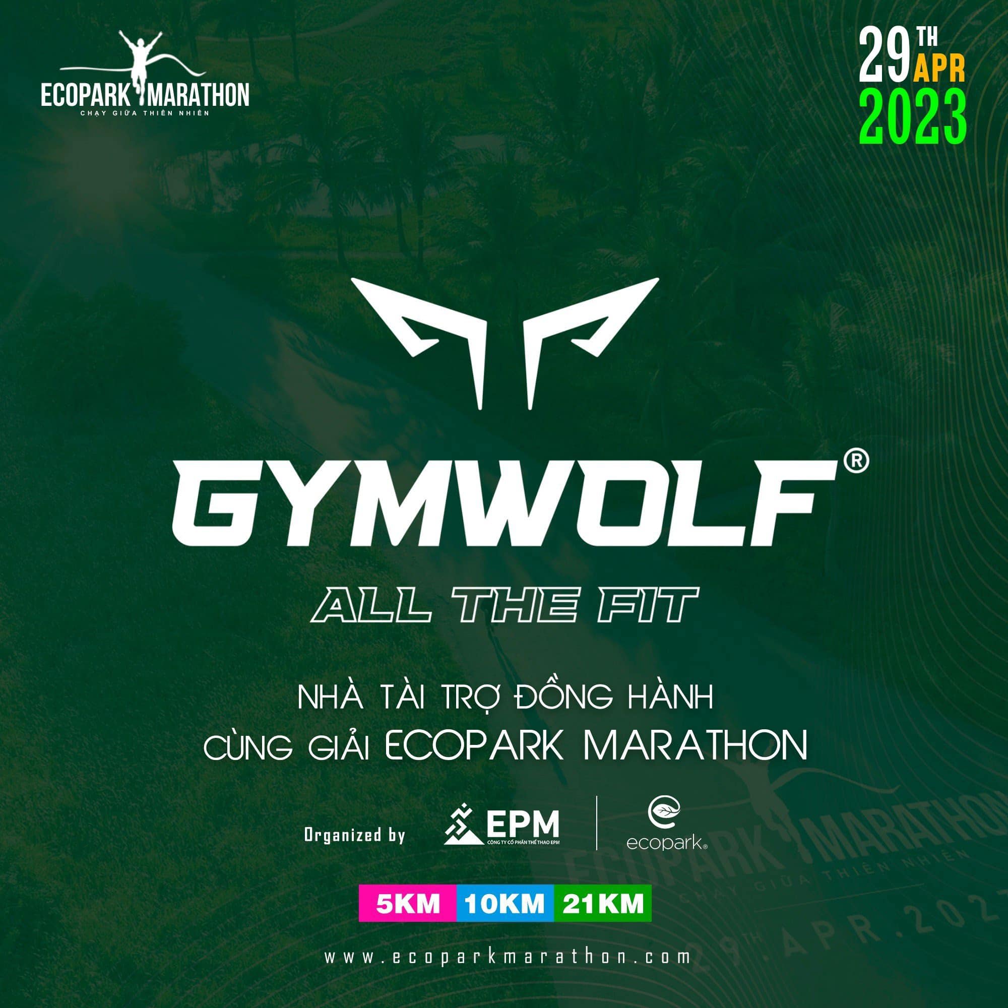 Thumbnail GYMWOLF: NHÀ TÀI TRỢ ĐỒNG HÀNH CÙNG GIẢI ECOPARK MARATHON