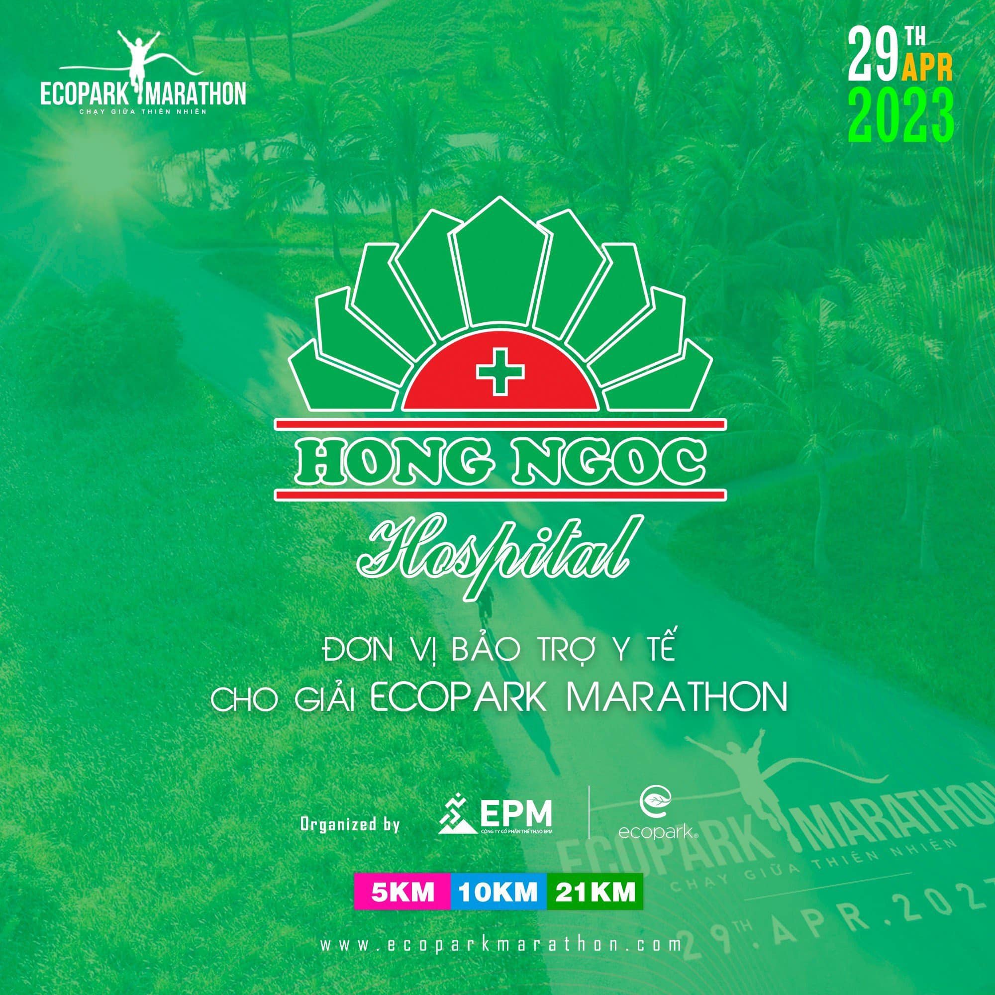 Thumbnail Bệnh viện Đa khoa Hồng Ngọc: ĐƠN VỊ BẢO TRỢ Y TẾ cho Giải chạy ECOPARK MARATHON 2023!