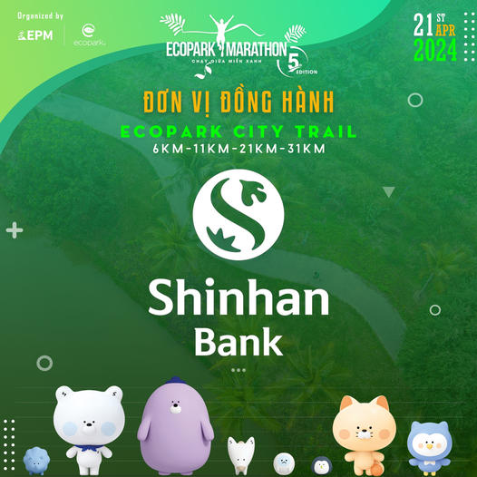 Thumbnail NGÂN HÀNG SHINHAN VIỆT NAM ĐỒNG HÀNH CÙNG GIẢI CHẠY ECOPARK MARATHON 2024