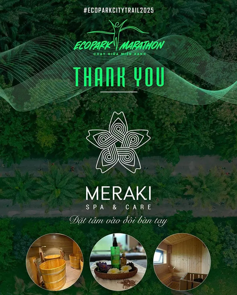 Meraki Spa & Care đồng hành cùng Ecopark City Trail 2025