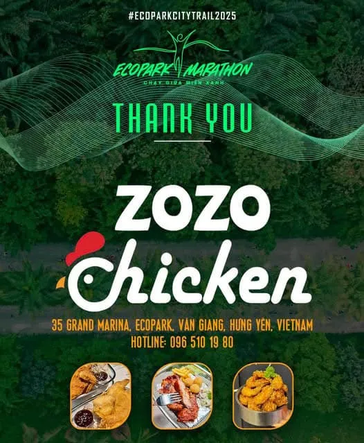 Chicken Zozo đồng hành cùng Ecopark City Trail 2025